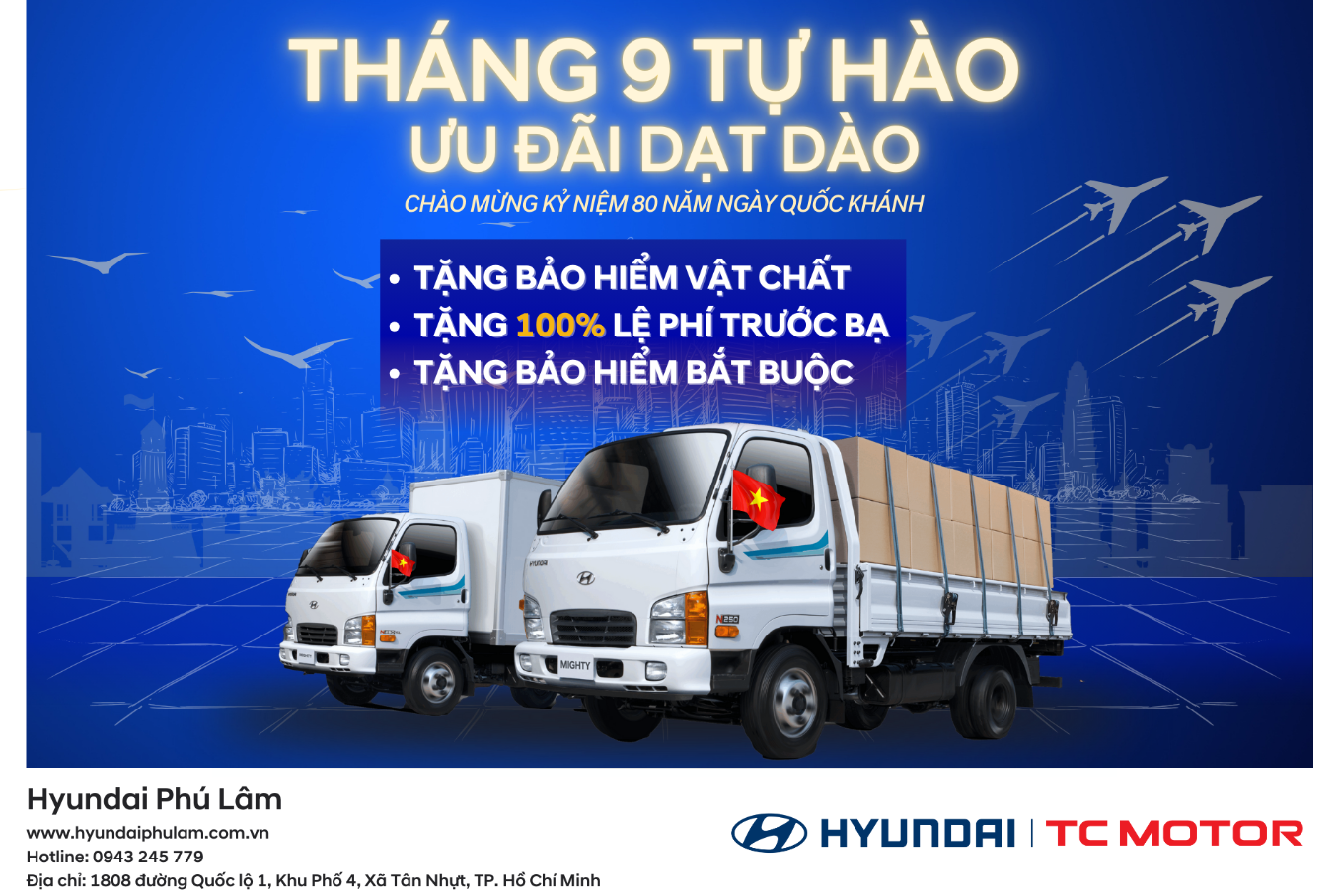 CHƯƠNG TRÌNH KHUYẾN MÃI: THÁNG 9 TỰ HÀO - ƯU ĐÃI DẠT DÀO